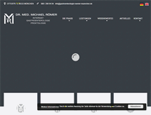 Tablet Screenshot of gastroenterologie-roemer-muenchen.de